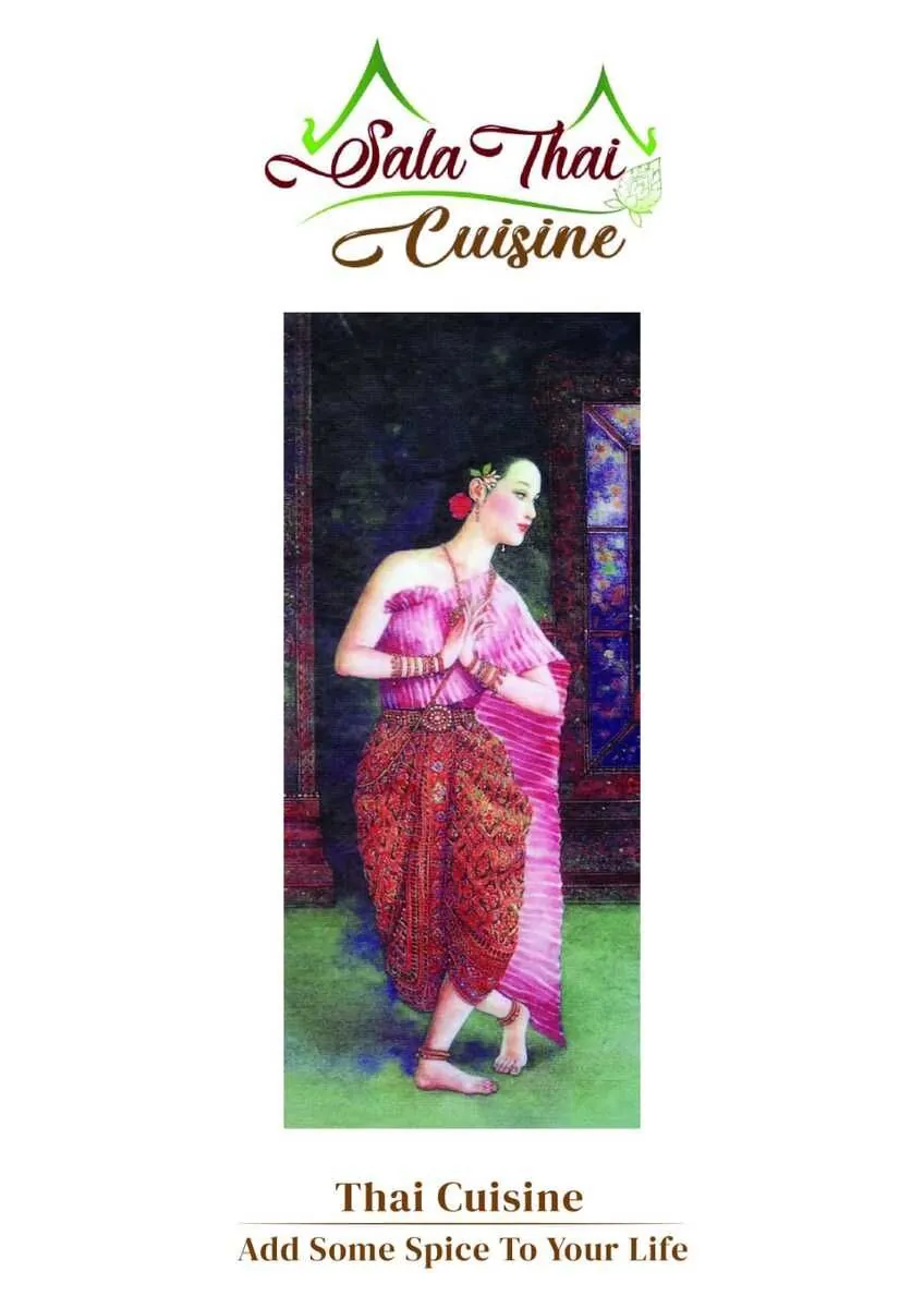 Sala Thai Cuisine Menu Page 1